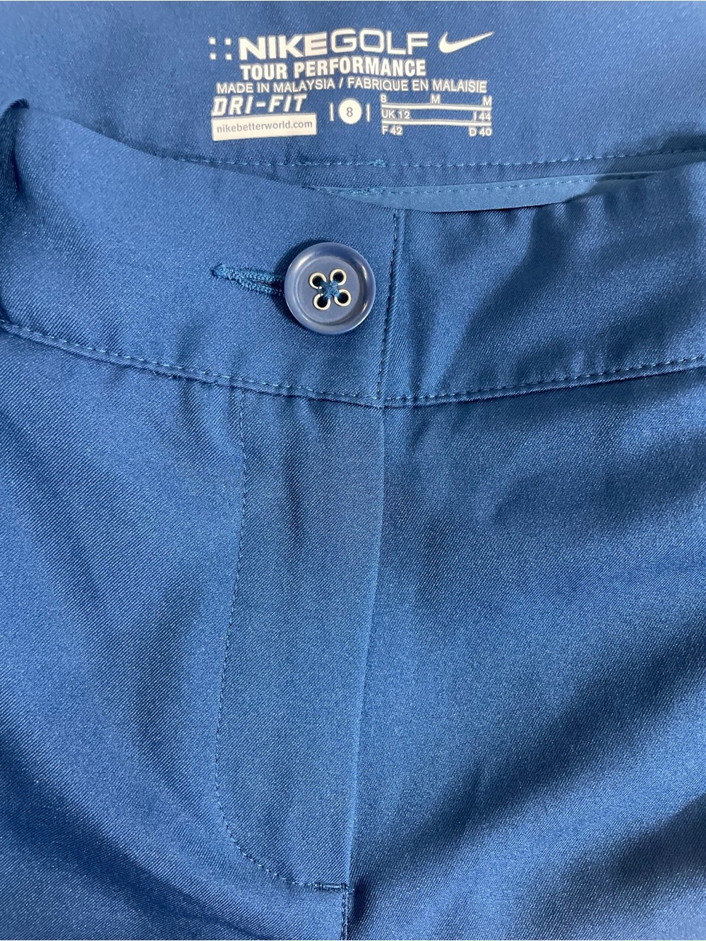 Nike Golf Tour Performance Dri-FIT Pants Size 8 Royal Blue - Picture 5 of 7